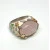 Beautiful David Sigal Sterling Silver 925 Rose Quartz Enamel Ring Size 7