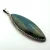 Vintage Large Labradorite Sterling Silver Necklace Pendant Marquise Shape