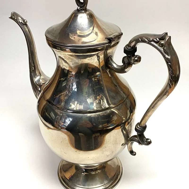 Vintage Silver Plate Tea Pot/ coffee Pot  by Fina