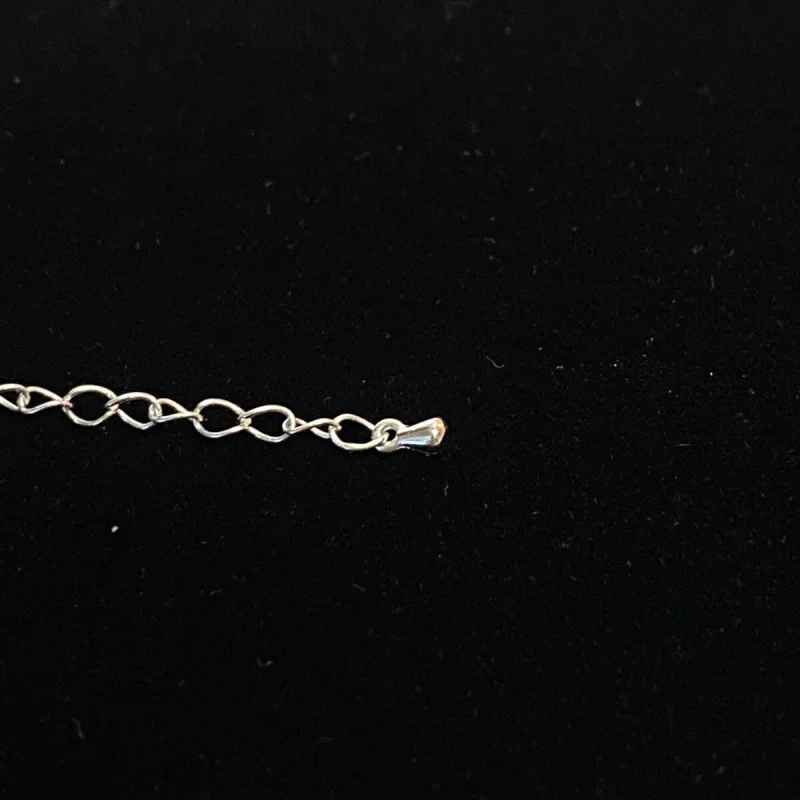 Silver 925 and White Sapphire, Celestial Protector Eye Chain Pendant 18 inches