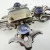Vintage Sterling Silver Cross Pendant with Citrine and Iolite - 925
