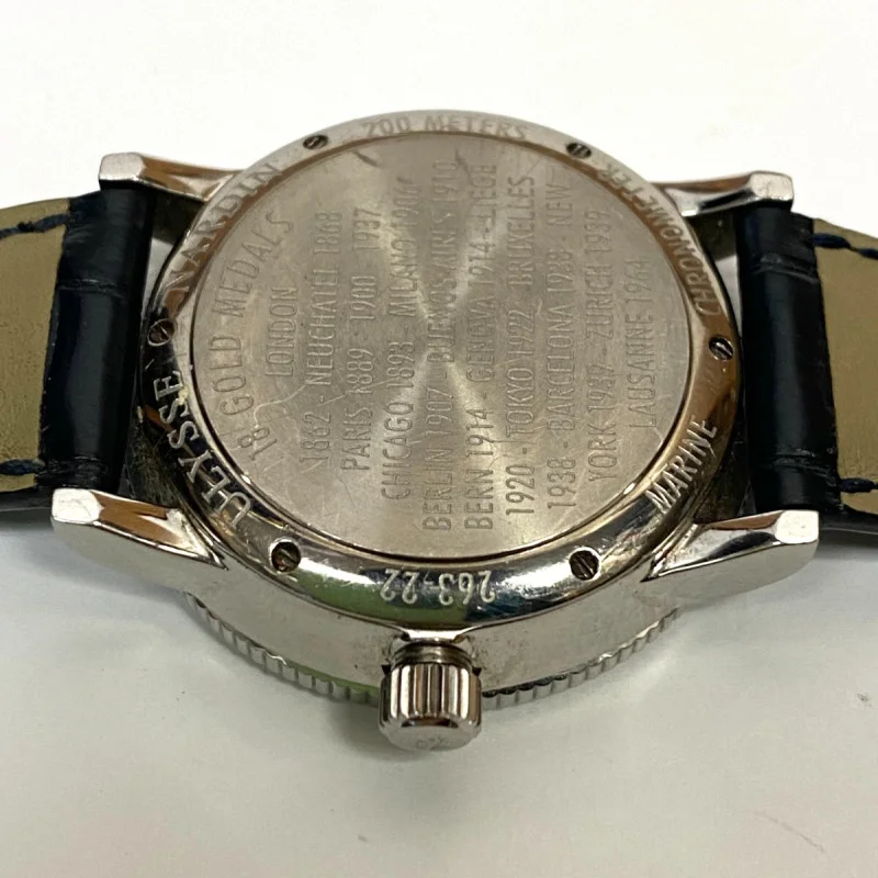 Ulysse Nardin Marine Chronomaster Ref-263-22 Automatic 38mm White Dial B&P