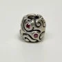 Pandora 790548CZR Sterling Silver Red Day Dream CZ Bead Charm FZZ