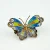 Vintage Butterfly Brooch Pin Chinese Export 800 Silver Filigree Plique-a-jour