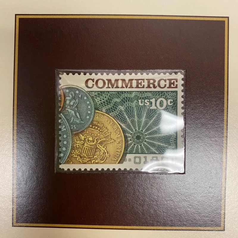 1970 US Mint Proof Set San Francisco Set Display Card W/Stamp released October 6