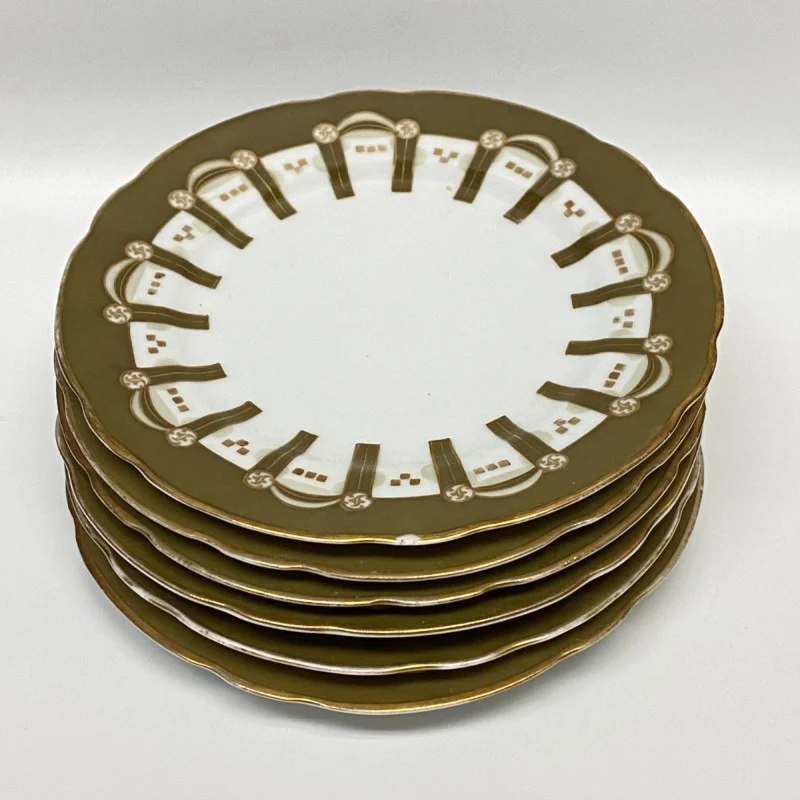 6 Tableware Porcelain Plates by Gardner Moscow