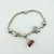 925 Sterling Silver Italian RCI Bracelet With Bag Charms, 7.5 ich