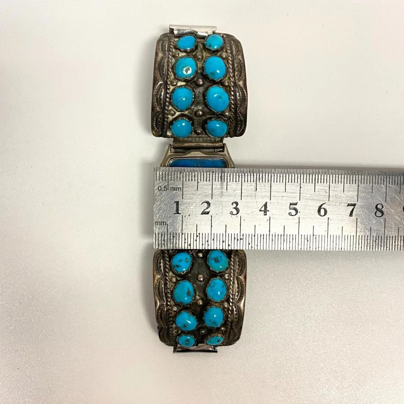 Sterling Silver and Turquoise Arenix Watch Japan Movement