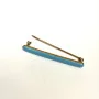 Vintage 14K  Turquise Brooch Pin 