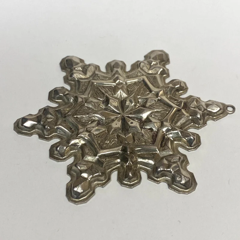 1971 Gorham Sterling Silver Christmas Snowflake Ornament !!! 20.4 grams