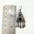 Oxidized Sterling Silver Black Onyx Chandelier Dangle Earrings - 925 China