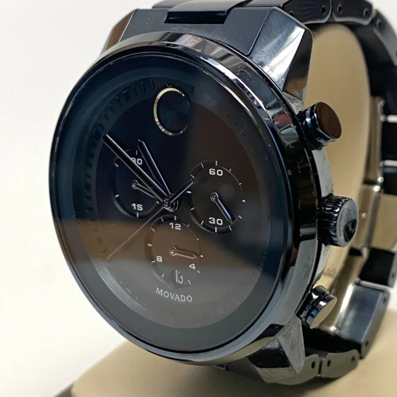 Movado Bold Dark Blue Men's Watch - MB.01.1.3. 44mm, 6" Strap
