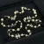 CHANEL A14V 5 CC Crystal Faux Pearl Long Necklace Silver Tone w/ Box