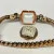 Vintage Ladies GRUEN VERI-THIN Watch 14K Gold 2 Diamonds Swiss Made 17 Jewel