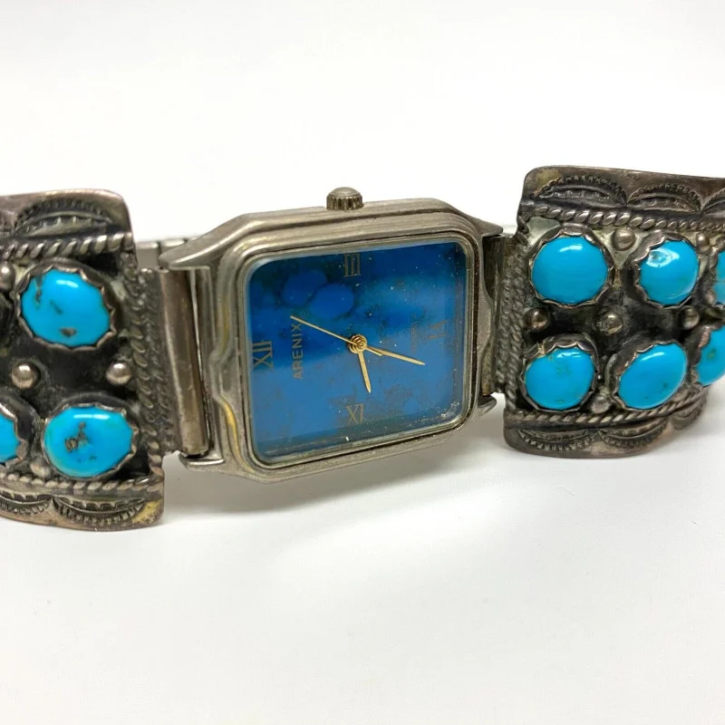 Sterling Silver and Turquoise Arenix Watch Japan Movement