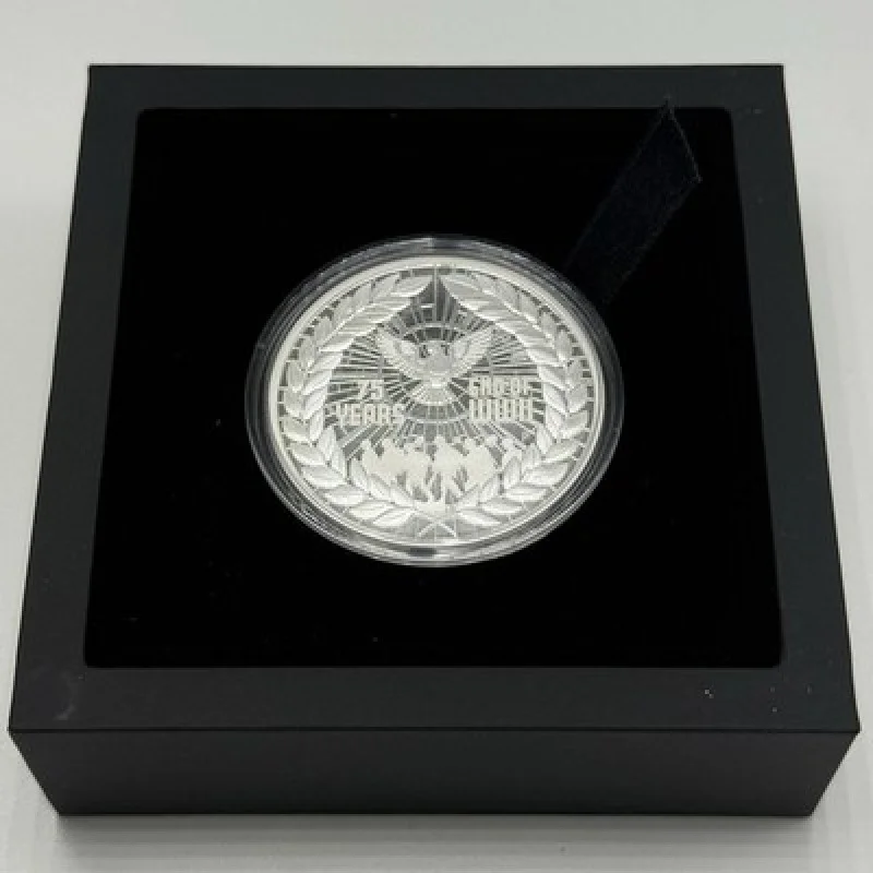 2020 Perth Mint End of WWII 75th Anniversary 1oz .9999 Silver Proof Coin OGP COA