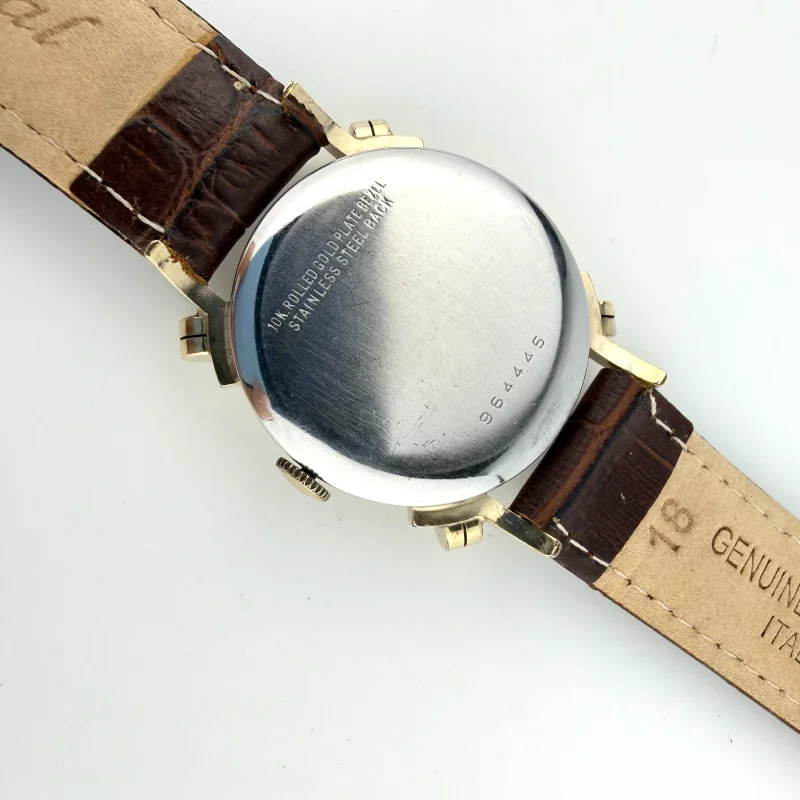 Vintage Benrus 10K Gold Plate Calendar Watch Day Date Mechanical Working