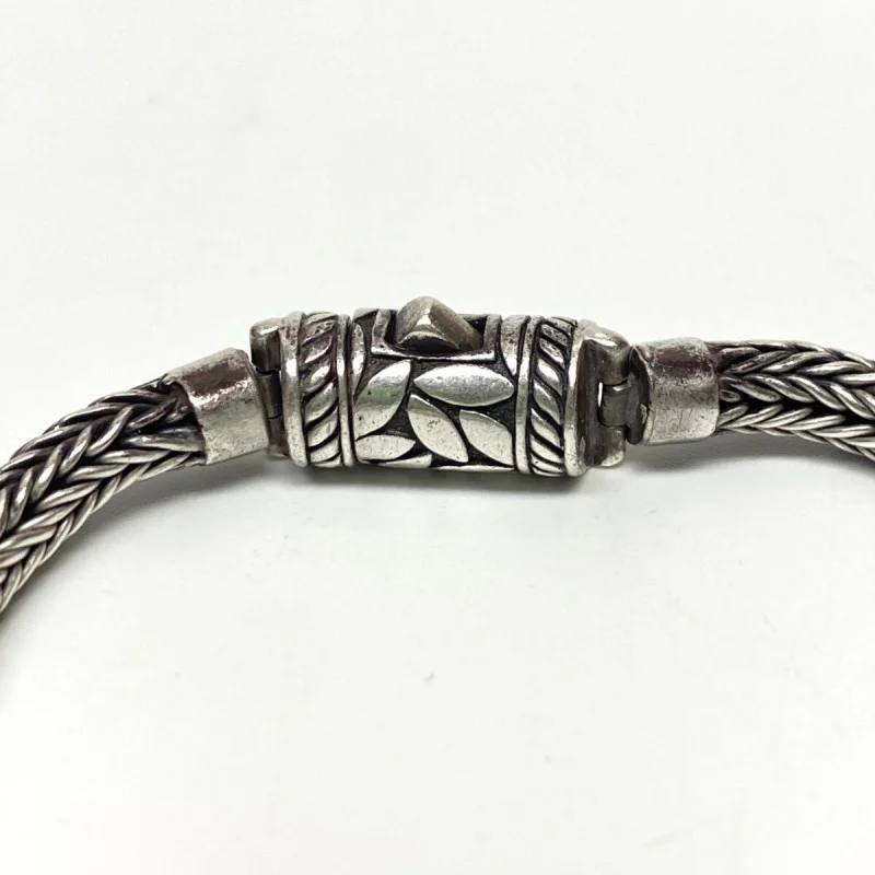 Annika Witt Bali Sterling Silver Bracelet ATI ID .925 Wheat Leaf Design 7.5&quo