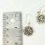 Vintage Sterling Silver Om Symbol Radiating Sunburst Earrings - French Wire Hook