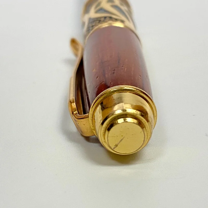 Philippe Amiel Gold Plated Ink Pen Unique Designer