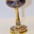 Russian silver 925 & 24k Gold Plated Wine Chalice Enamel Small Bird Filigree