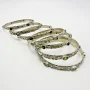 Sterling Silver 925 Natural Gemstone Bangle Vintage Bracelets Lot of 7