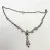 NICKY BUTLER STERLING UNUSUAL FESTOON DRAPE MOONSTONE, GARNET 17 NECKLACE