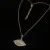 Silver 925 and White Sapphire, Celestial Protector Eye Chain Pendant 18 inches