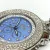 Techno Watch Blue Dial with 4ct Diamonds, 50 mm