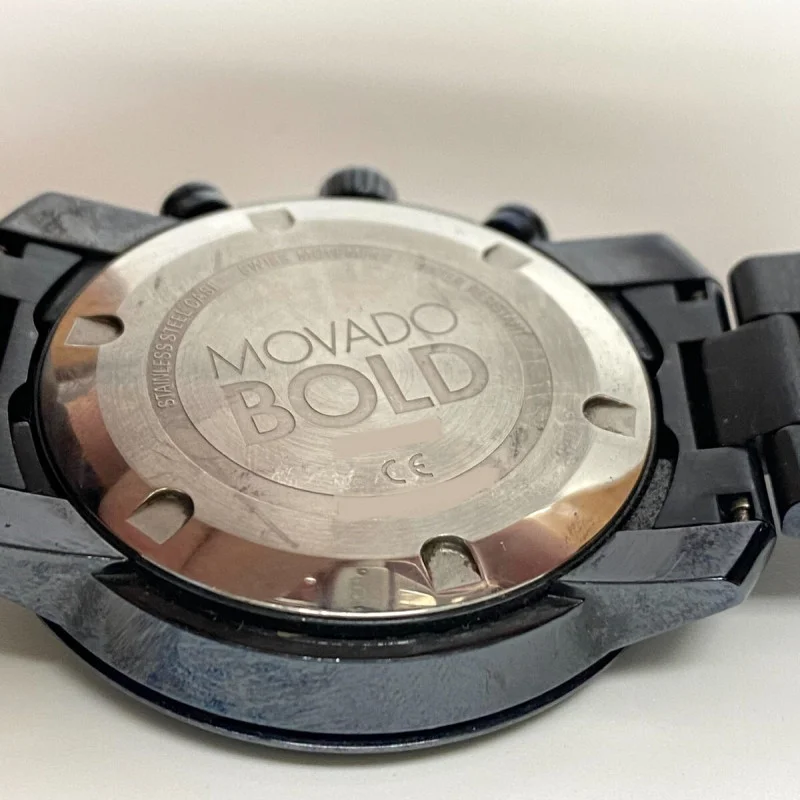 Movado Bold Dark Blue Men's Watch - MB.01.1.3. 44mm, 6" Strap