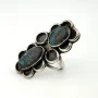 Handmade 925 Sterling Silver Vintage Blue Turquoise Ring Native American Size 10