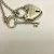 Rare Tiffany & Co Silver Heart Arc Padlock Charm and Key Necklace, 16 Inches