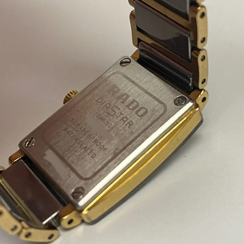 Rado DiaStar Woman’s Watch White Ceramic Yellow Gold Tone