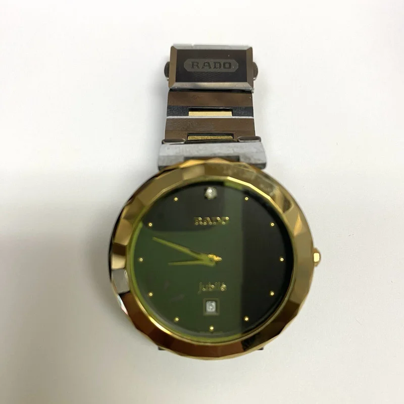 Rado Jubile Gold Plated Bezel Hi Tech Ceramic Scratch Proof Water Sealed Watch