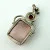 Vintage Handmade 925 Silver Pendant with Pink Spinel & Red Garnet