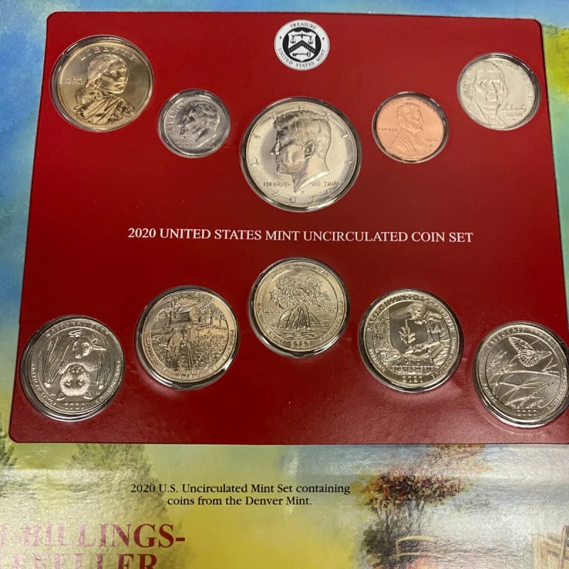 2020 D Uncirculated Mint Set Postal Commemorative Society Coin & Stamps