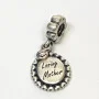 Authentic Pandora Charm Loving Mother Dangle 791127CZ W Suede Pouch