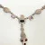 NICKY BUTLER STERLING UNUSUAL FESTOON DRAPE MOONSTONE, GARNET 17 NECKLACE