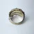 Vintage Guilloche Enamel Sterling Silver Floral Roses On Blue Ring, Sz 9.0