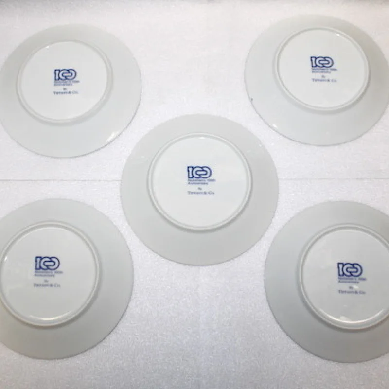 Tiffany & Co Nichimen's 100th Anniv. Porcelain Cup & Saucer 10 Piece Set & BOX