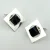 Square Vintage Sterling Silver Blue Labradorite Cufflinks 1950s - David Andersen