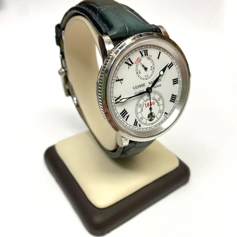 Ulysse Nardin Marine Chronomaster Ref-263-22 Automatic 38mm White Dial B&P