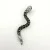 Vintage Sterling Silver Snake Pendant with Swarovski Crystals - JCM 925 Thailand