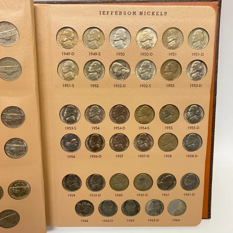 Dansco Album 7113 Jefferson Nickels 1938-1976 Coin Collectors, 94 coins