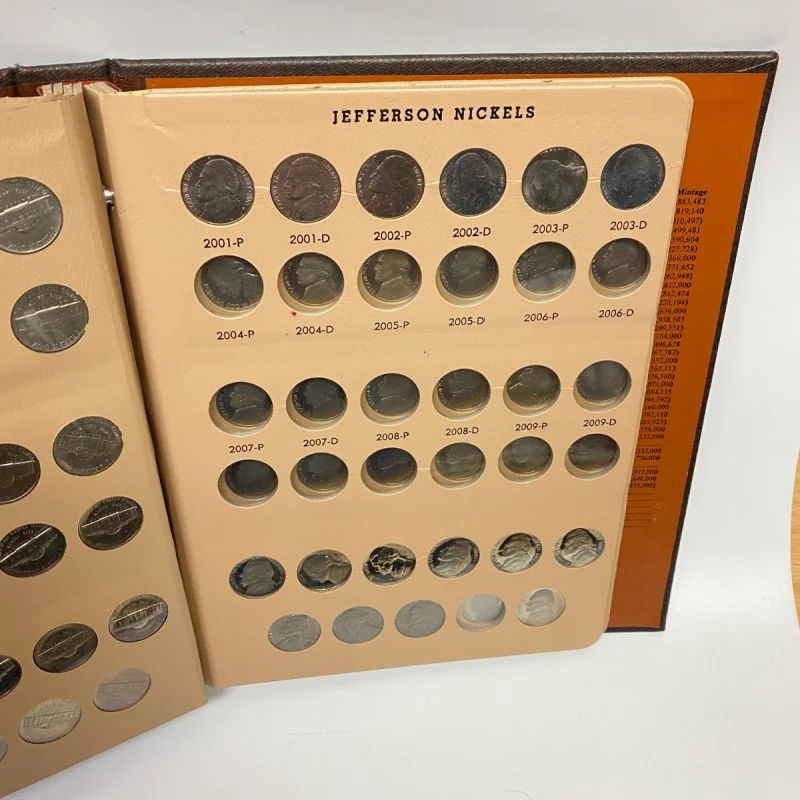 Dansco Album 7113 Jefferson Nickels 1938-1976 Coin Collectors, 158 coins