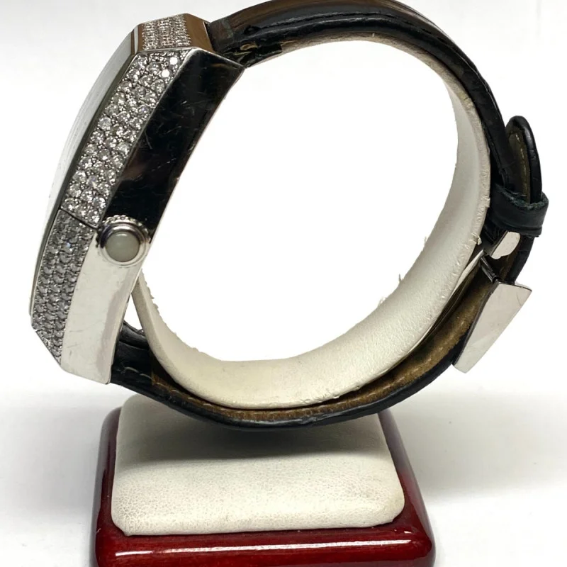 Ice Tek 9.5 ct Diamond AVI & CO Swiss Made Automatic White Face Watch