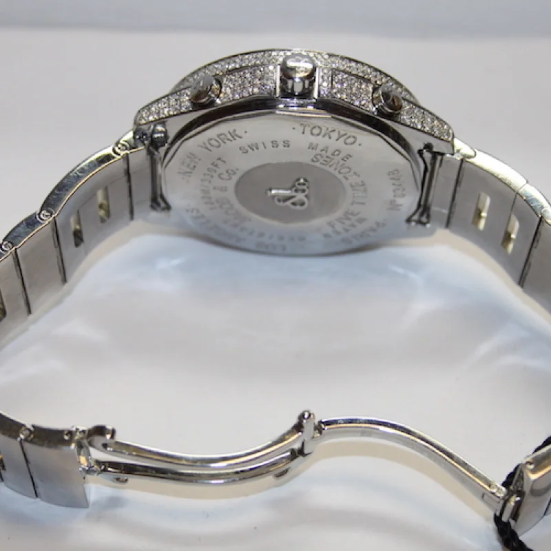 Jacob & Co Five 5 Time Zone Diamond Watch Box Papers 100% AUTHENTIC !!!
