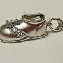 14K Baby Shoe Charm With Engraving 585 0n Pendent