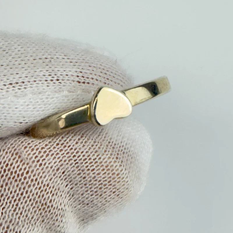 Tiffany & Co. Sterling Silver Paloma Picasso Modern Heart Ring Size 14.25