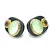 Vintage KYLO Sterling Silver Multi Color Quartz Gemstones Earrings